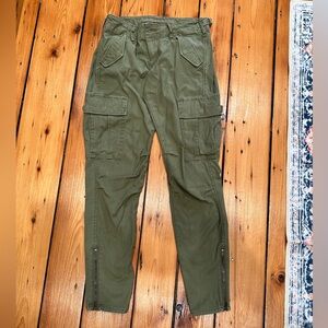 Ralph Lauren Denim & Supply Women’s Freedom Cargo Pant Basic Olive Size 26